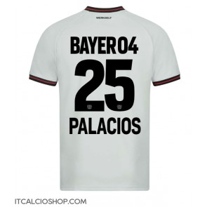 Bayer Leverkusen Exequiel Palacios #25 Seconda Maglia 2023-24 Manica Corta